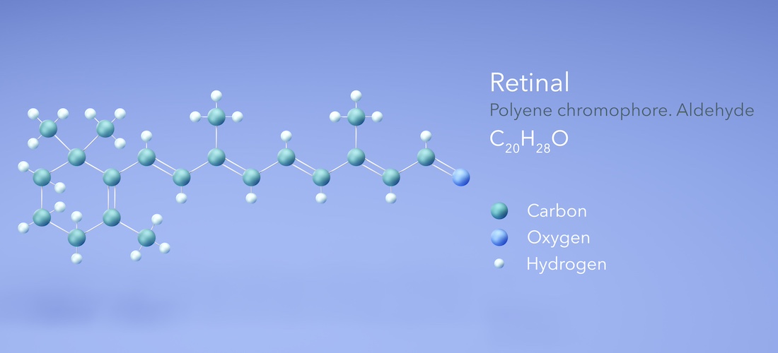 Retinal oder doch lieber Retinol? Chemische Formel von Retinal