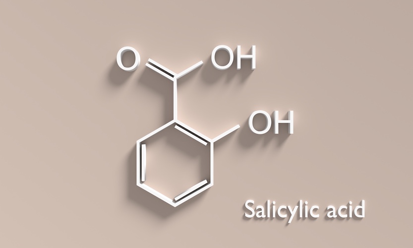 Salicylsäure Schaubild: Salicylsäure - Grundlage für ein Salicylsäure-Peeling