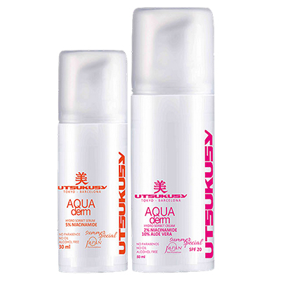 Aquaderm Kit mit leichter Textur - Sommer Pflege-Set bestehend aus Creme und Serum