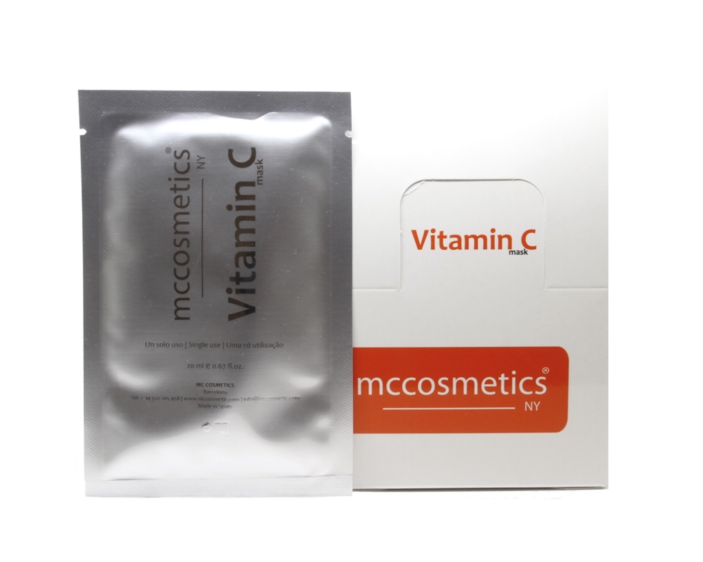 Gesichtsmaske mit Vitamin C - Vliesmaske - Tuchmaske von mccosmetics 