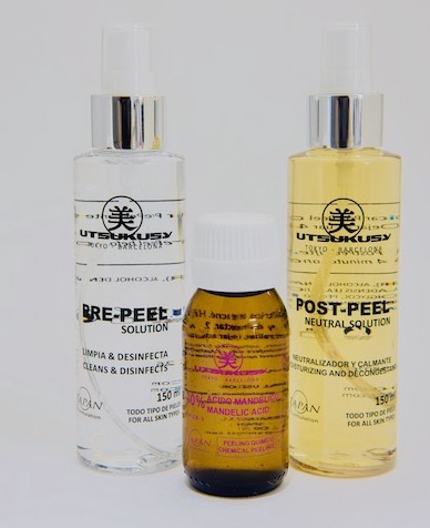 Mandelsäure-Peeling mit Pre-Peel u. Post-Peel von Utsukusy Cosmetics