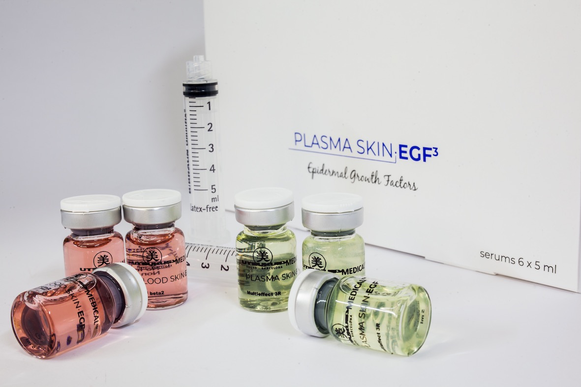 Plasma Skin EGF Serum u. Blood Skin EGF Serum von Utsukusy Cosmetics